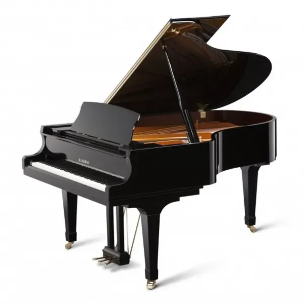 Kawai GX-5H M/PEP Камерный рояль/Длина 200см/Черный полированный/Покрытие клавиш Neotex/Крышка с амортизационным механизмом