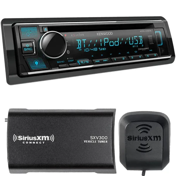 Kenwood eXcelon KDC-X305 CD Multimedia Receiver with SiriusXM Tuner