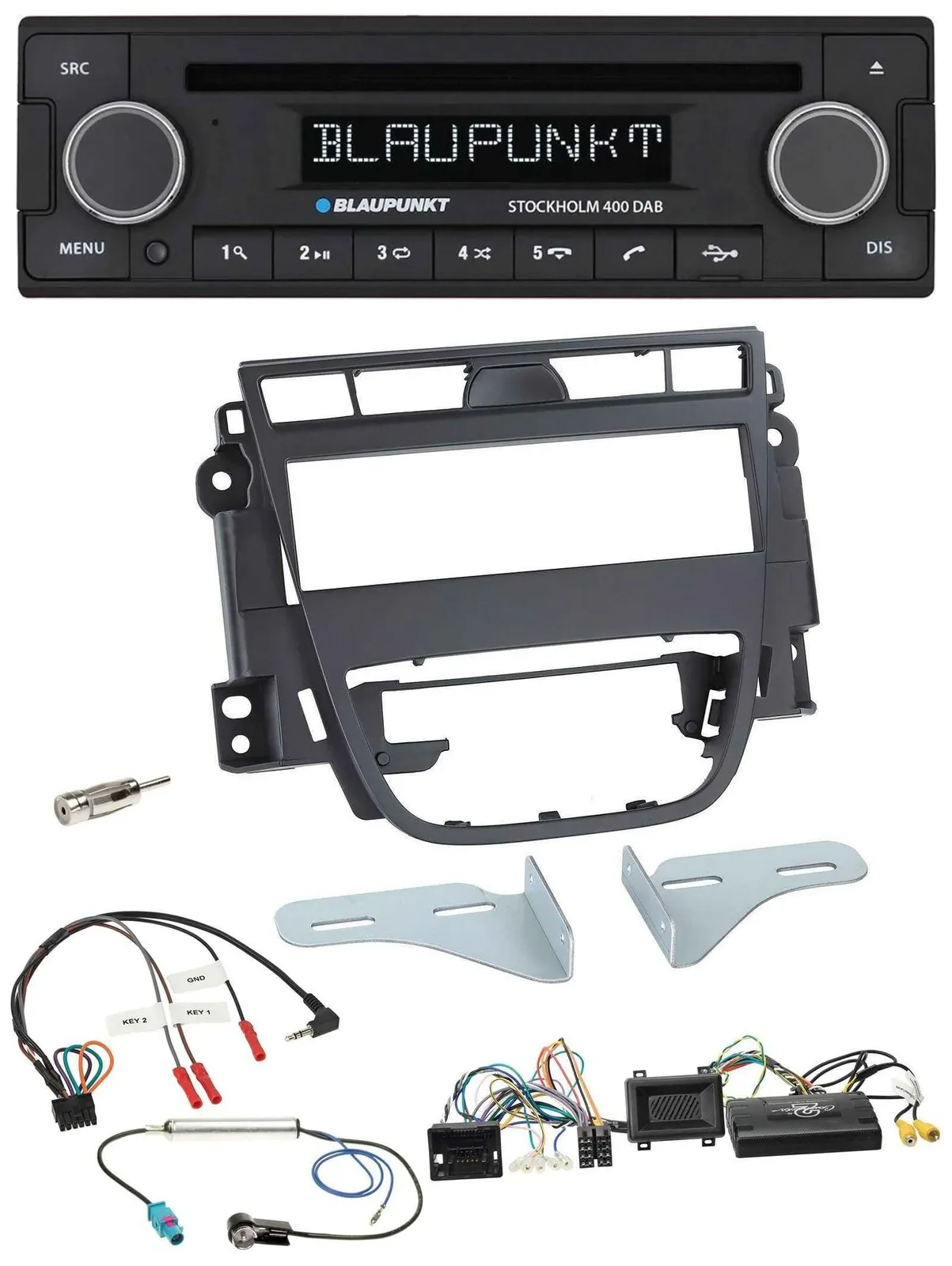 Blaupunkt Lenkrad Bluetooth DAB CD USB Autoradio für Opel Meriva B ab 2010