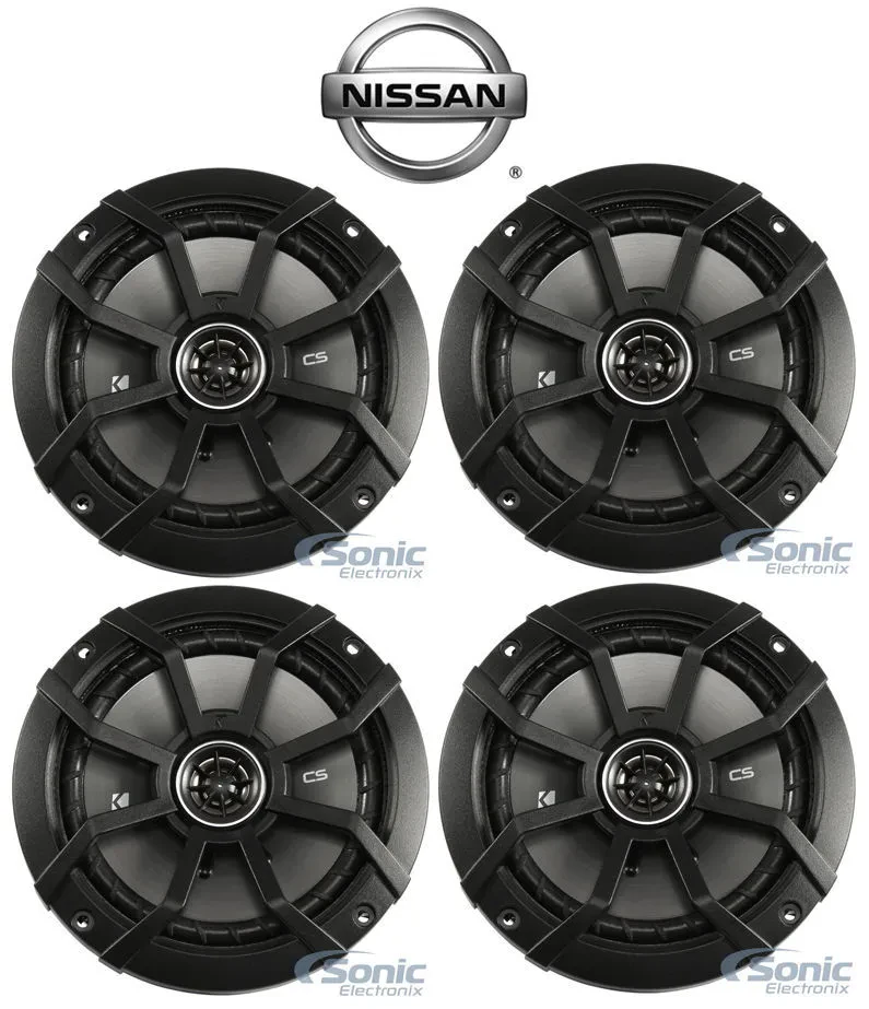 Kicker CS 6.5" Front+Rear Car Speaker Replacement For 2007-2011 Nissan Versa