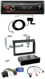 Автомагнитола Pioneer 1DIN, USB, DAB, MP3, управление с руля, для Fiat Ducato 2008–2011, черный