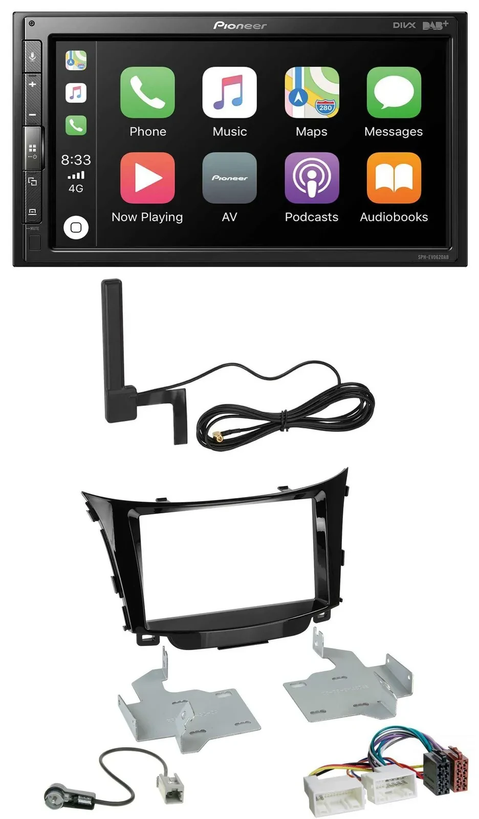 Автомагнитола Pioneer 2-DIN USB Bluetooth DAB MP3 для Hyundai i30 (с 2012)