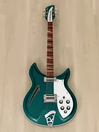 Электрогитара полуакустическая Rickenbacker 381V69 Turquoise Custom Color USA 1993 w/Case