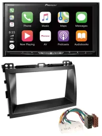 Pioneer 2DIN MP3 USB DAB DVD Bluetooth Autoradio für Lexus GX-470 (2003-2009)