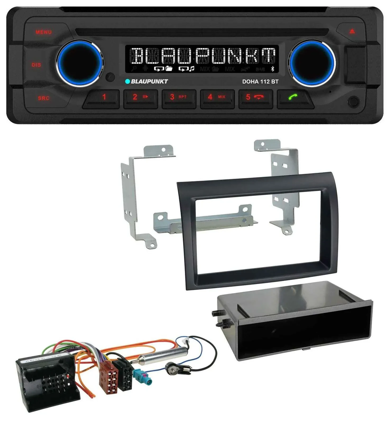 Автомагнитола для Citroen Jumper (2006–2011) Blaupunkt CD/MP3, Bluetooth, USB, AUX, Quadlock