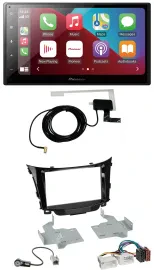 Pioneer USB Bluetooth DAB MP3 2DIN Autoradio für Hyundai i30 (ab 12)