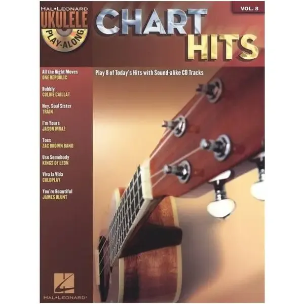 Ноты MusicSales UKULELE PLAY ALONG VOLUME 8 CHART HITS UKE BK/CD