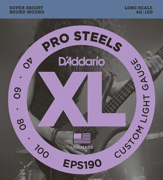 Струны для бас-гитары D'Addario Prosteels EPS190 40-100