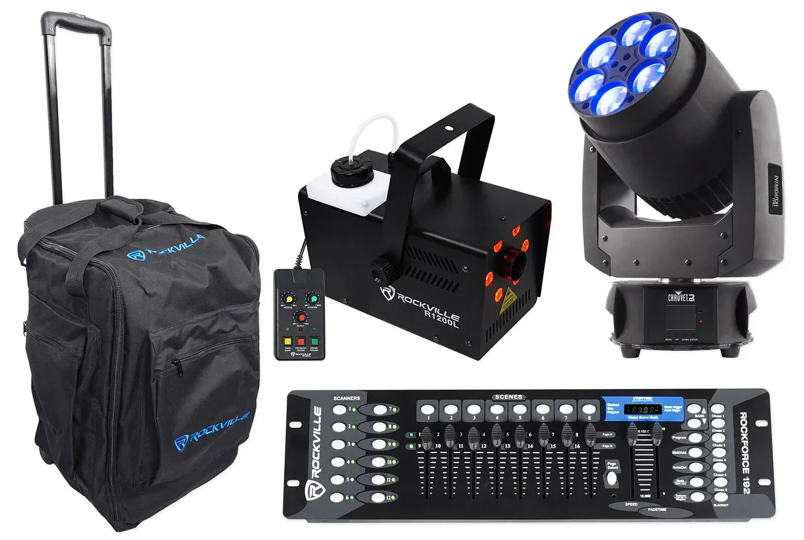 Комплект светового оборудования Chauvet DJ Intimidator Trio + RLB50 + ROCKFORCE 192 + R1200L
