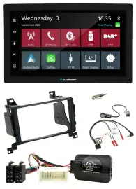 Blaupunkt DAB Bluetooth USB Lenkrad 2DIN Autoradio für Hyundai Santa Fe 07-12