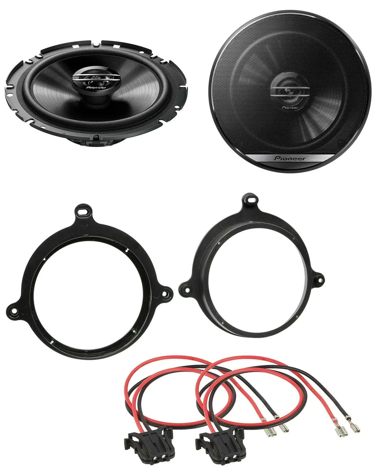 Динамики автомобильные Pioneer 6.5" 300W 2-полосные для Mercedes A-Class 1997–2004 (передняя дверь)