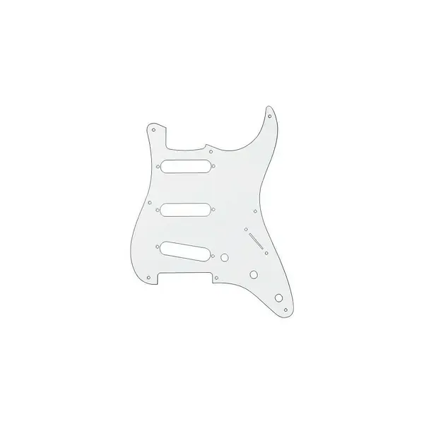 Пикгард Fender 57/SRV Strat 8 Hole 1 Ply Pickguard White