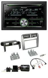 Pioneer Bluetooth Lenkrad DAB 2DIN USB CD Autoradio für Fiat Grande Punto anthra
