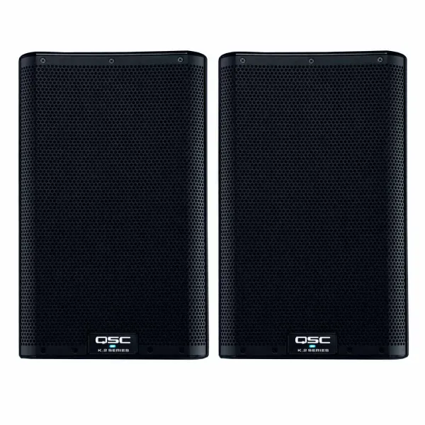 QSC K8.2 K2 Series 8" Two-Way 2000W Powered DJ PA Loudspeakers Pair