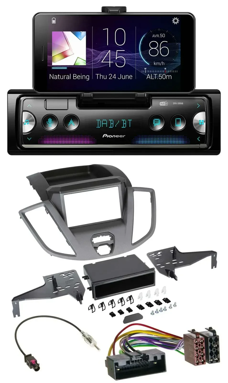 Автомагнитола для Ford Transit V363 (2014–2018) Pioneer USB MP3 Bluetooth DAB