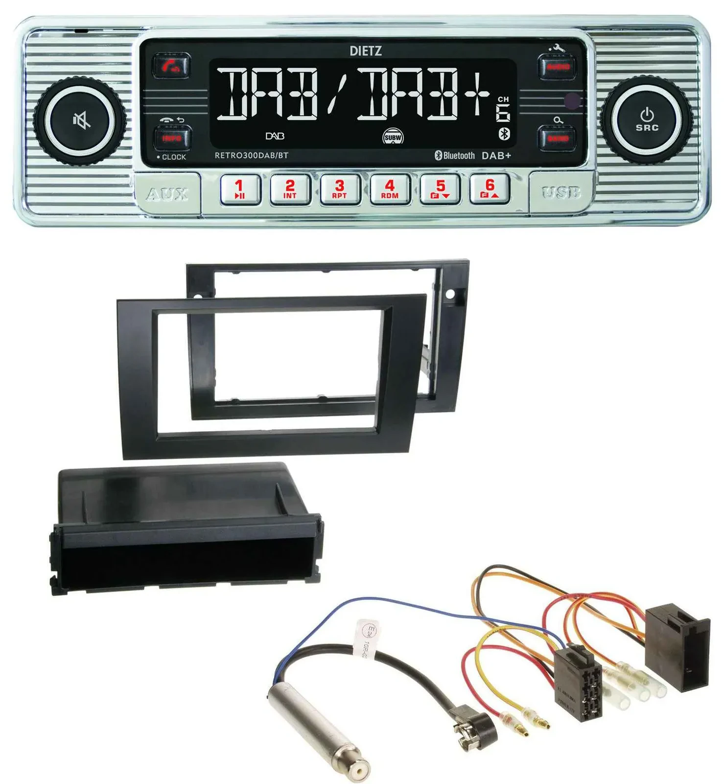 Dietz Bluetooth MP3 DAB USB Autoradio für Audi A4 B6 B7 2001-2008 Symphony ISO