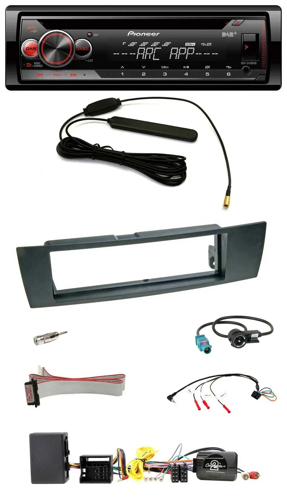 Pioneer CD USB Lenkrad DAB MP3 Autoradio für BMW 1er E87 2004-2013 Aktiv