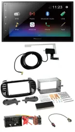 Автомагнитола для Fiat 500 (с 2012) Pioneer DAB MP3 Bluetooth 2DIN USB черный