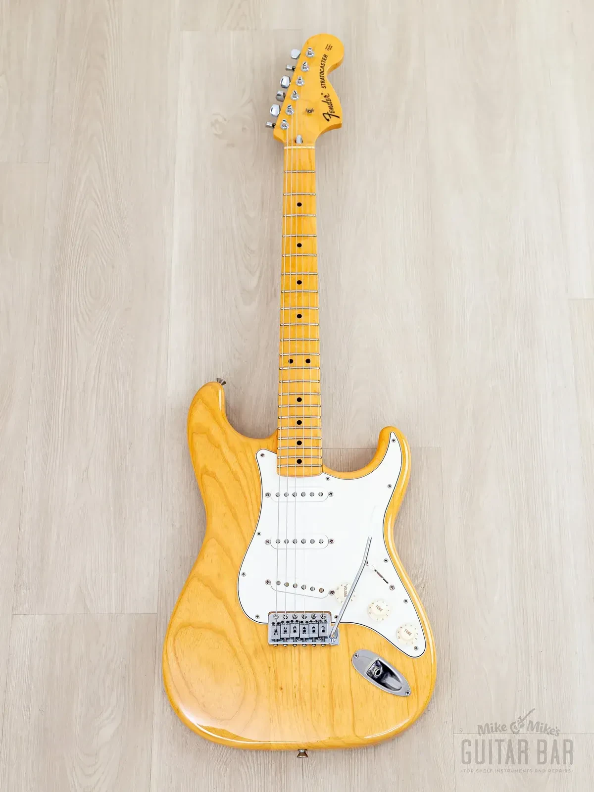 Электрогитара Fender Stratocaster 1971 Vintage Reissue ST71-85TX SSS Natural w/gigbag Japan 2002