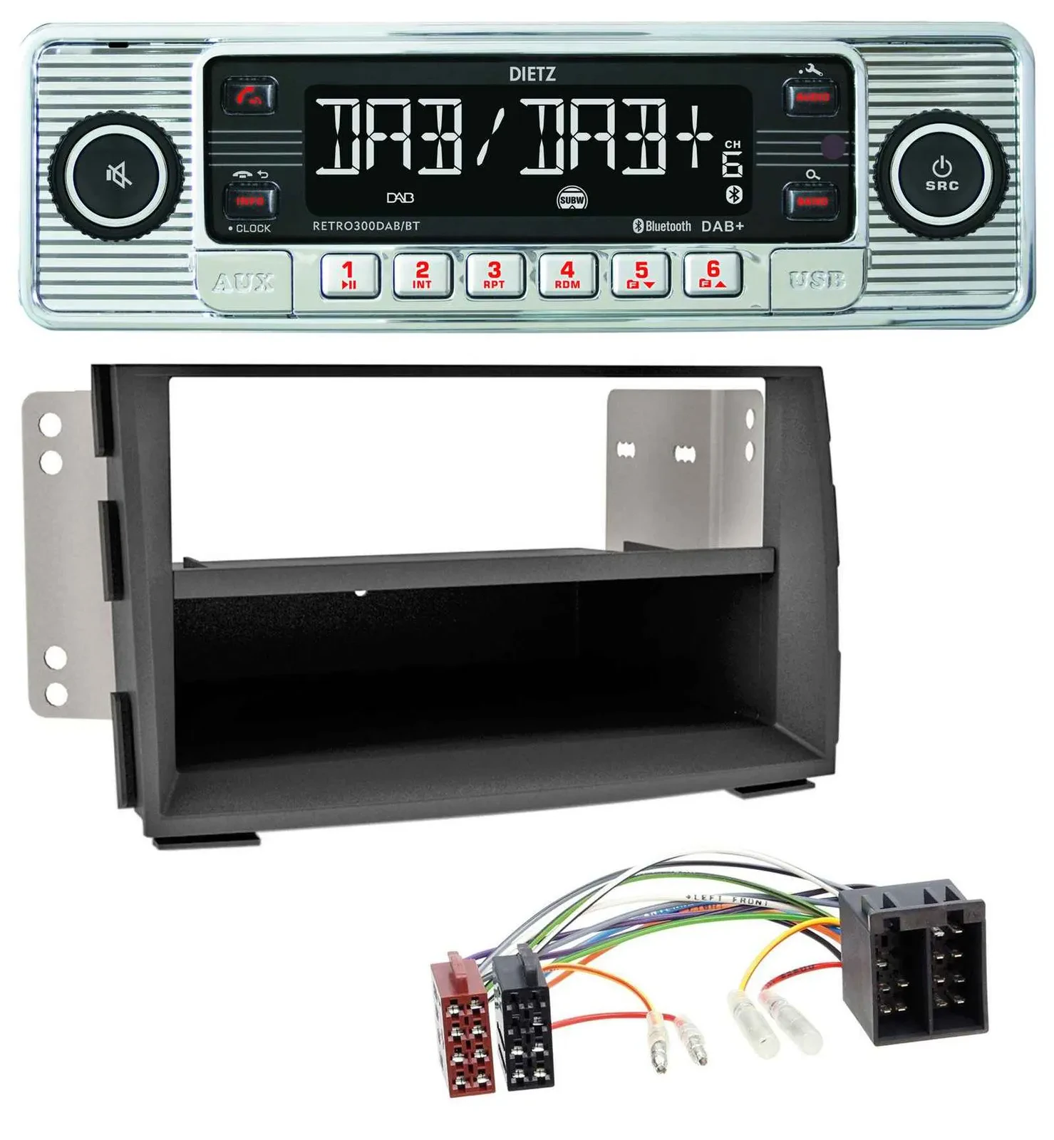 Dietz Bluetooth MP3 DAB USB Autoradio für Kia Venga (YN, ab 2009)