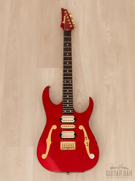 Электрогитара Ibanez Paul Gilbert Signature PGM500 HSH Superstrat Candy Apple Japan 1997