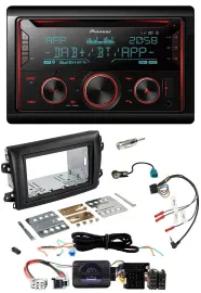 Pioneer 2DIN DAB Lenkrad Bluetooth USB CD Autoradio für Fiat Ducato Serie 8 ab 2