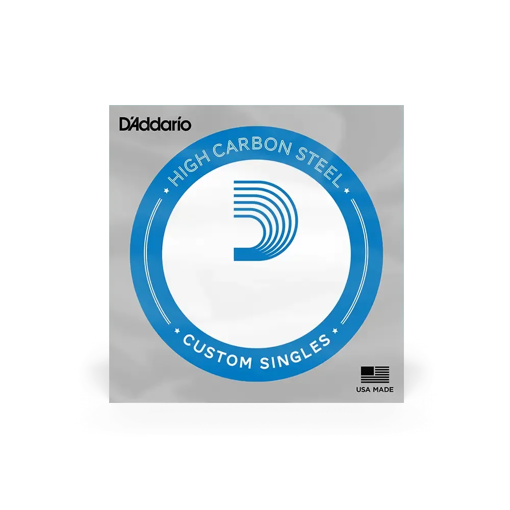 Струна для акустической и электрогитары D'Addario KPL014 High Carbon Steel Custom Singles, сталь, калибр 14