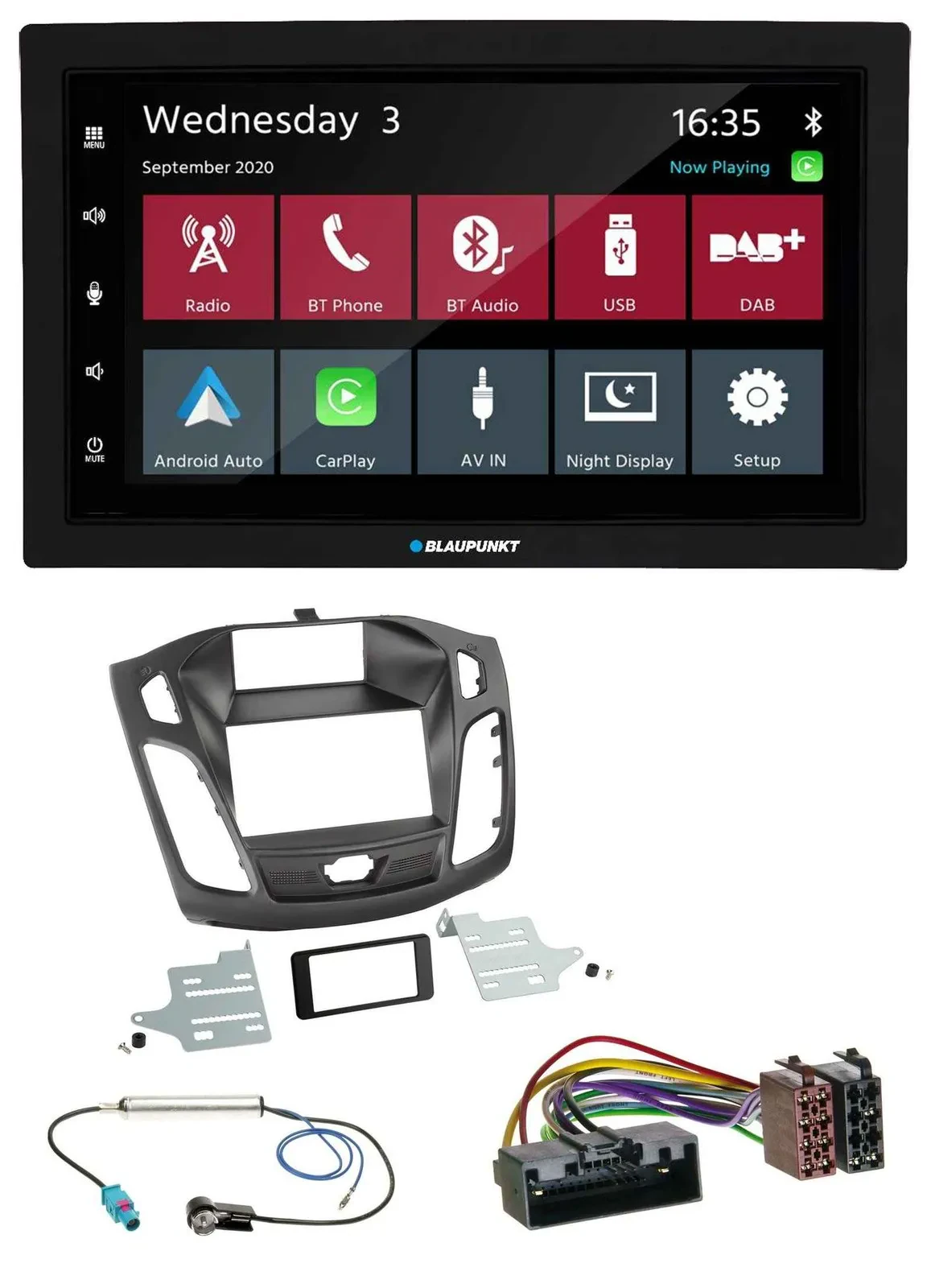 Blaupunkt 2DIN MP3 USB Bluetooth DAB Autoradio für Ford Focus (2011-2014)