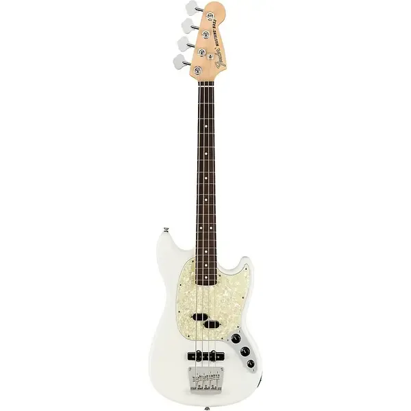 Бас-гитара Fender American Performer Mustang Bass Rosewood FB Arctic White