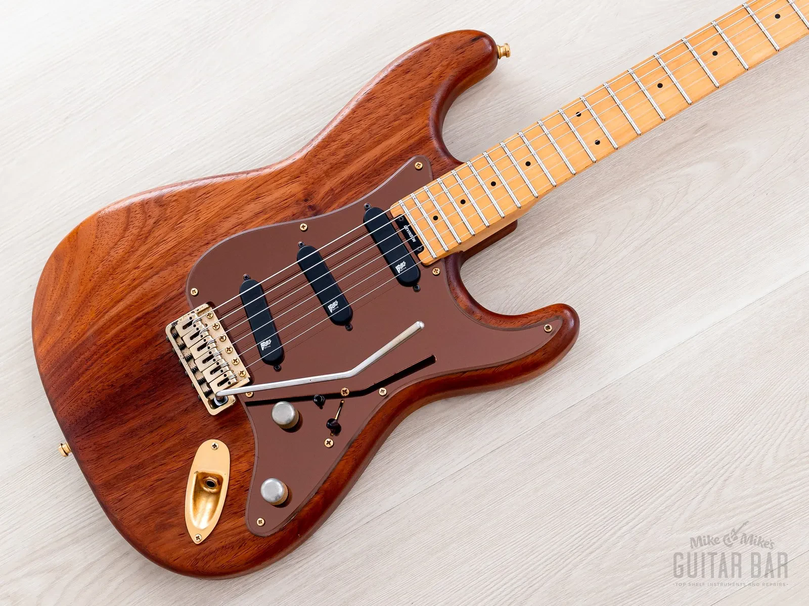 1989 Levinson Blade R4 Koa S-Style Superstrat SSS w/ Reflex Blues, Case