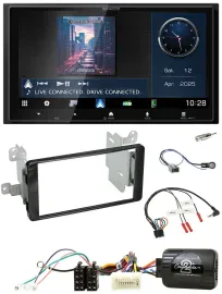 Kenwood Bluetooth 2DIN USB DAB Lenkrad Autoradio für Mitsubishi ab 2012 Outlande