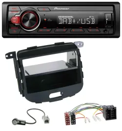 Pioneer MP3 1DIN DAB USB AUX Autoradio für Hyundai i10 2008-2013 Rubber Touch