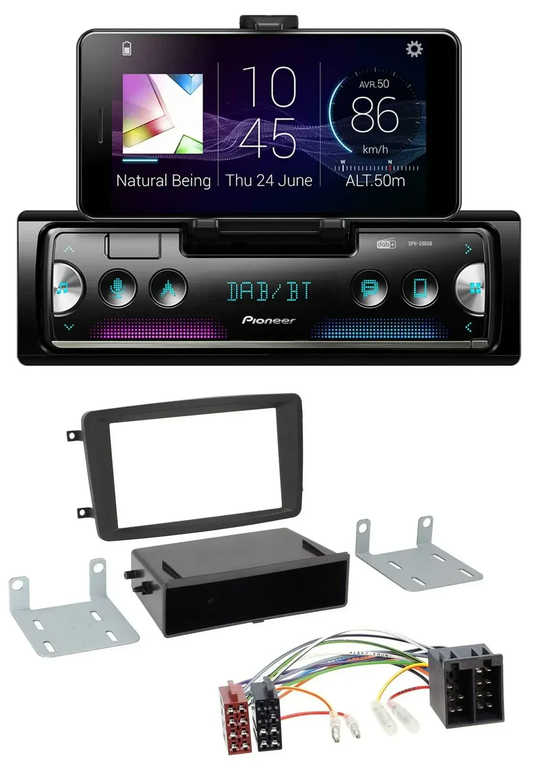 Автомагнитола Pioneer USB, MP3, Bluetooth, DAB для Mercedes C-Class, CLK, Vito, Viano