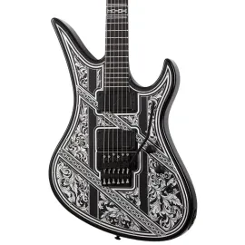 Schecter Avenger FR Przym Palladium E/G, Ebony Fingerboard, Gloss Black