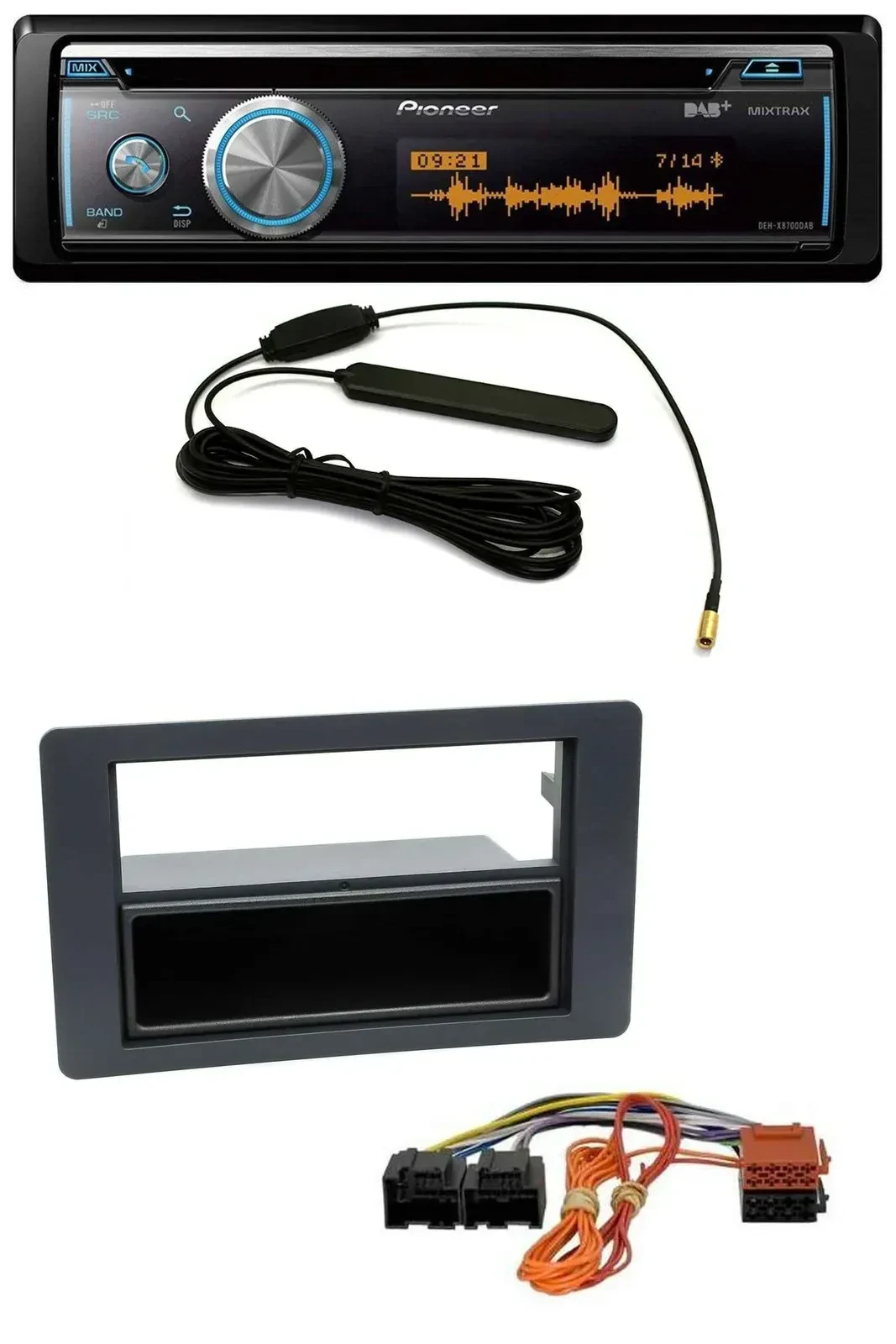 Pioneer CD USB Bluetooth DAB MP3 Autoradio für Saab 9.5 (ab 2005)