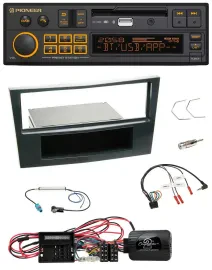 Pioneer DAB Lenkrad USB Bluetooth Autoradio für Opel Corsa D Schwarz 09-14