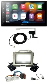 Pioneer MP3 USB Bluetooth DAB 2DIN Autoradio für Kia Sportage 3 SL 10-15 silber