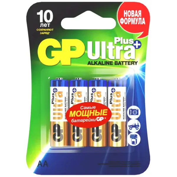 Элемент питания GP GP15AUP-2CR4 Ultra Plus AA (4 штуки)