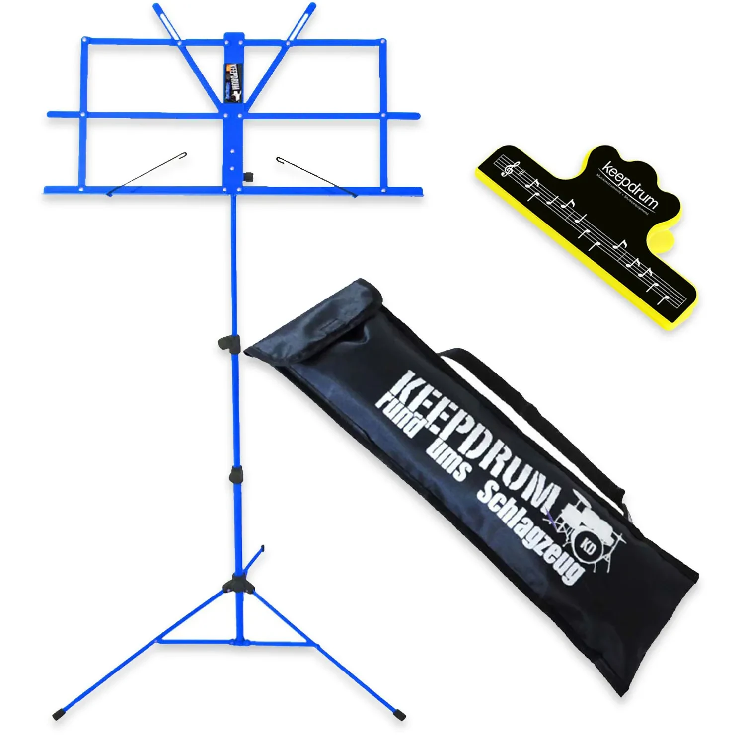 Пюпитр keepdrum MUS2BL с зажимом для нот, синий
