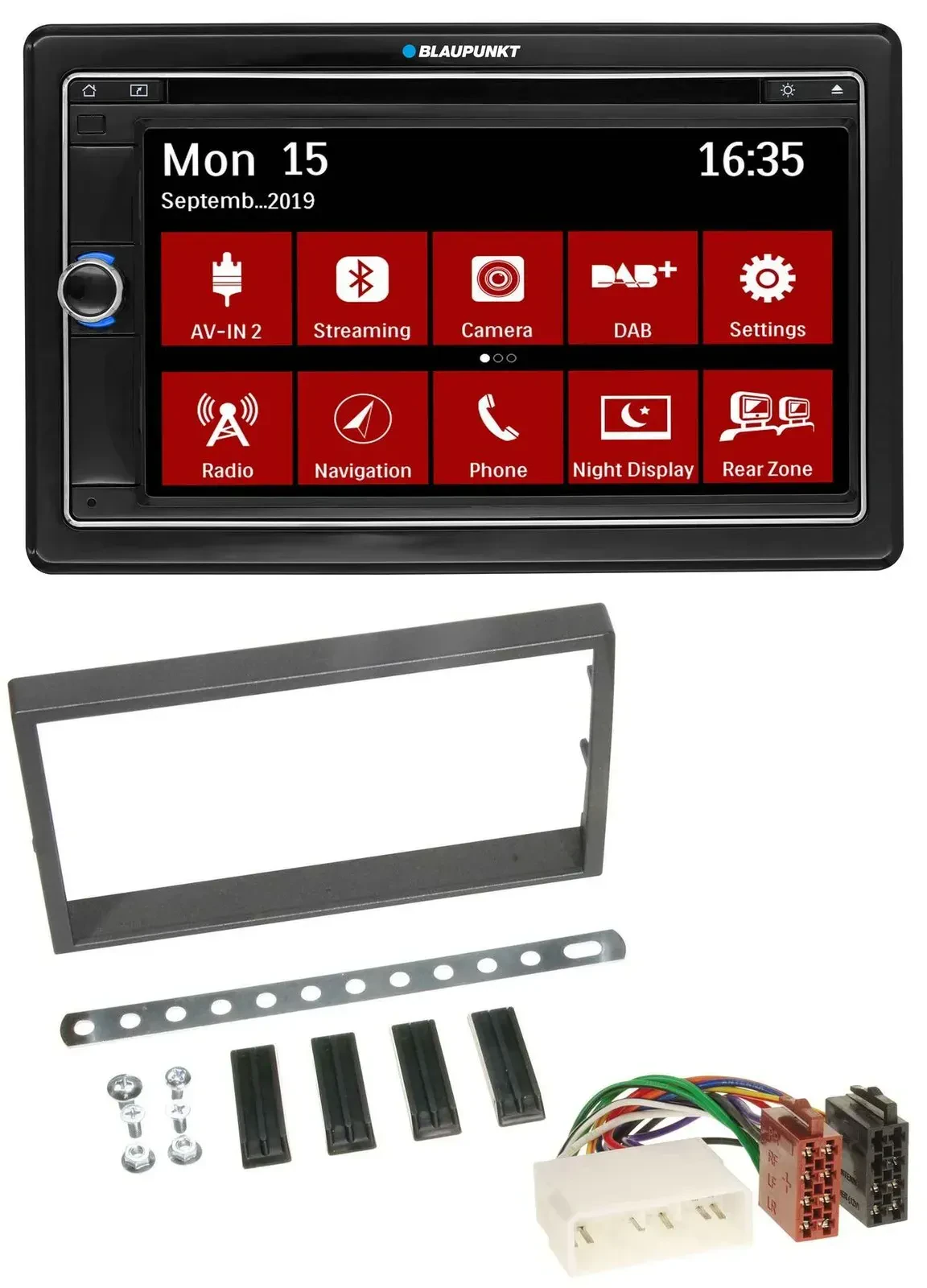 Blaupunkt Bluetooth DAB 2DIN USB DVD MP3 Autoradio für SSangYong Kyron ab 2005