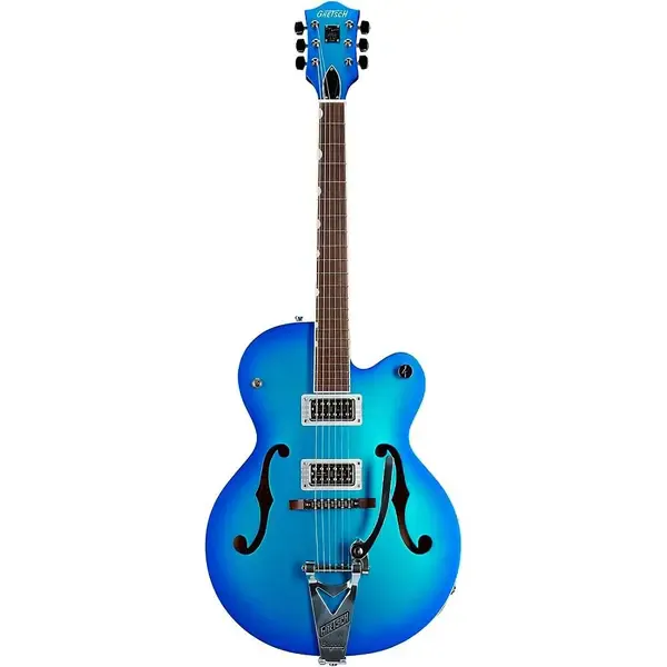 Электрогитара полуакустическая Gretsch G6120T-HR Brian Setzer Hot Rod Hollow Body with Bigsby Candy Blue Burst