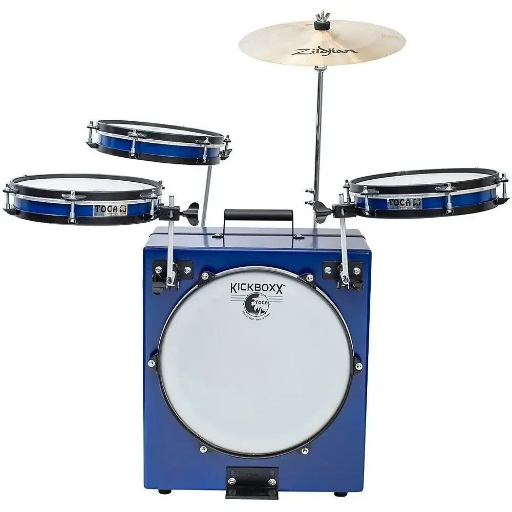 Ударная установка Toca KickBoxx Pro Suitcase Drum Set кобальтово-синий