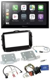 Pioneer Lenkrad Bluetooth DAB 2DIN USB Autoradio für Alfa Giulietta ISO 2013-202
