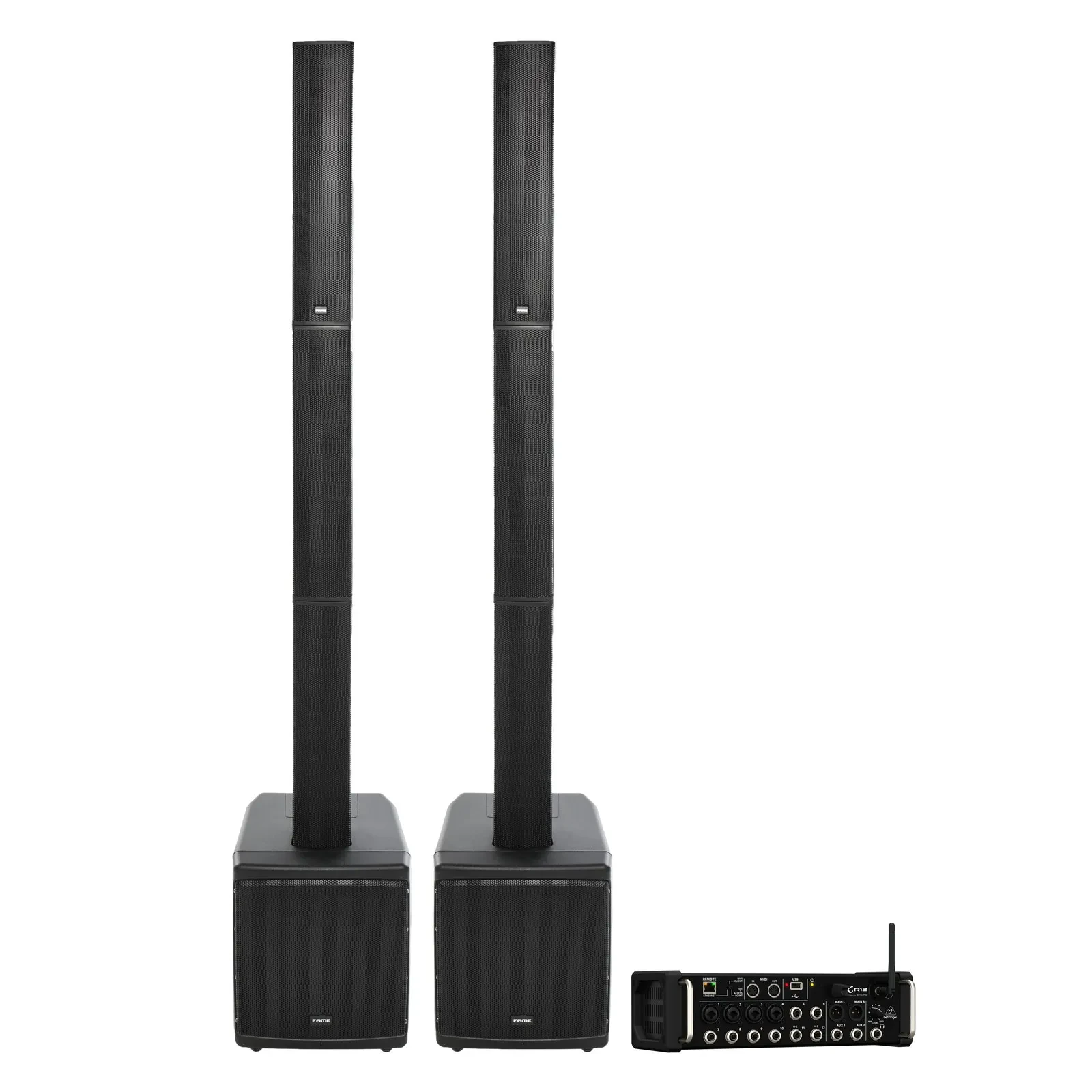 Audio Everest 8, XR12 Aktiv Lautsprecher Set, 200W RMS, 8" Tieftöner, 2.75" HT