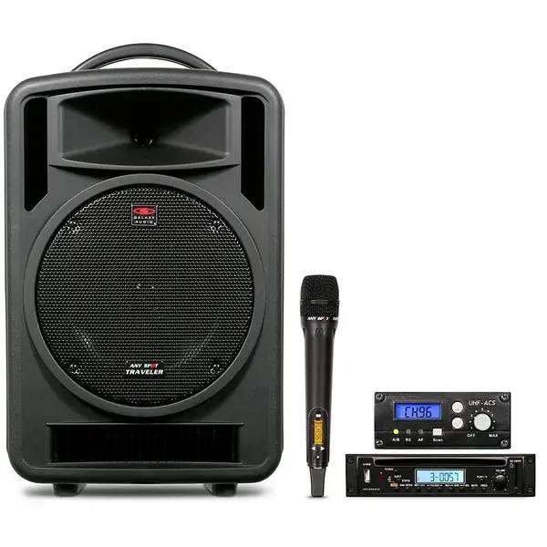 Портативная акустическая система Galaxy Audio Traveler 10 Black 100W с микрофоном