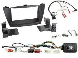 Radioset Lenkradadapter Doppel DIN Autoradio für Hyundai Tucson 2010-2015 schwar