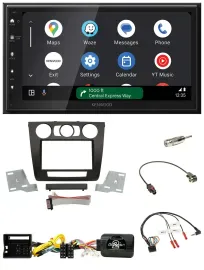Kenwood DAB Bluetooth USB Lenkrad 2DIN Autoradio für BMW 1er man. Klima E87/E88/