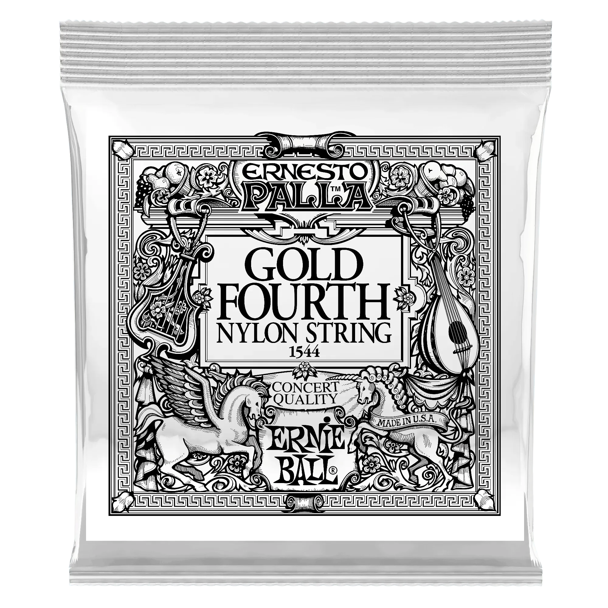 Струна для классической гитары Ernie Ball P01544, нейлон посеребренный, калибр 30