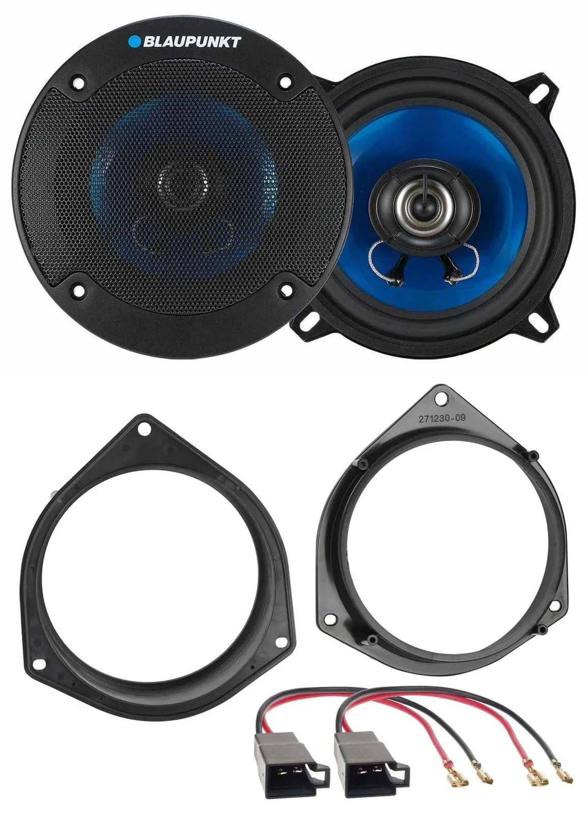 Blaupunkt 13cm 210Watt 2-Wege Lautsprecher für Citroen Nemo Fiat Doblo Opel Fron