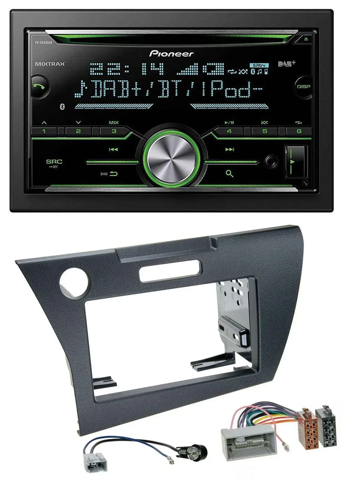 Pioneer Bluetooth MP3 DAB 2DIN USB CD Autoradio für Honda CR-Z (ab 2010)
